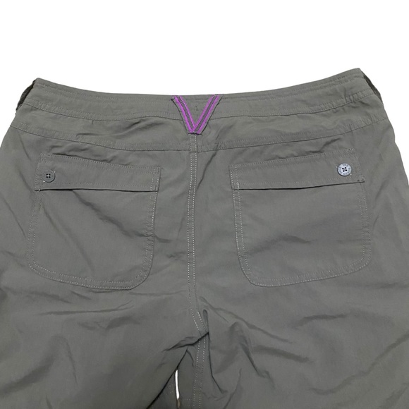 The North Face Horizon Shorts  Style CFT7 Roll Up Cuffs Brown  Women’s Size 8 - Picture 4 of 9